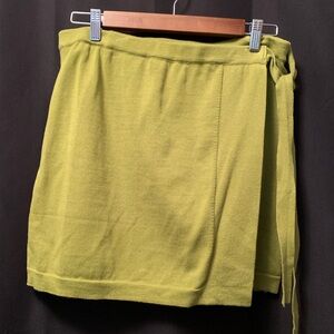 Green Wrap Skirt by Brittney Porter